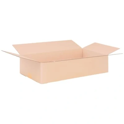 Afbeelding van verpacking Vouwdozen 590 x 290 140 mm bruin (buitenmaat 600 300 150 mm) KK 106 1 golf verzenddozen voor middelgrote goederen DHL m pakket DPD L GLS dozen (50 stuks)