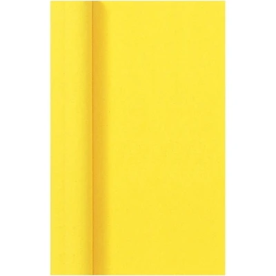 Afbeelding van damastpapier 8x1.20mtr geel duni