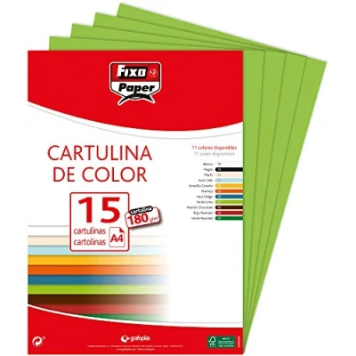 Afbeelding van Fixo Paper 11110627 15 pack lindegroen, A4, 180 g/m²