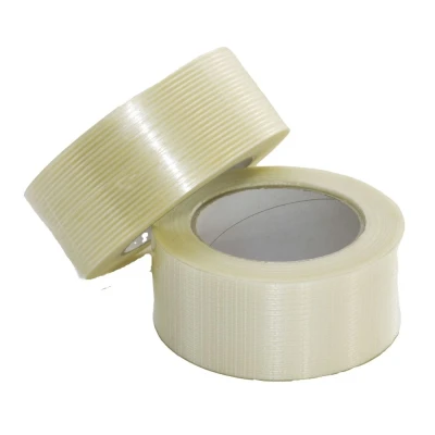 Afbeelding van Filament Tape 75 Mm X 50 Mtr. Lengte Versterkt Transparant (12 Rollen)