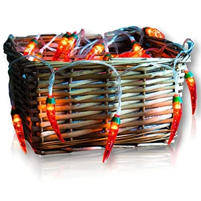 Afbeelding van 20 Premium Red Chilli String Lights 3 meter Batterij Werkt LED Fairy
