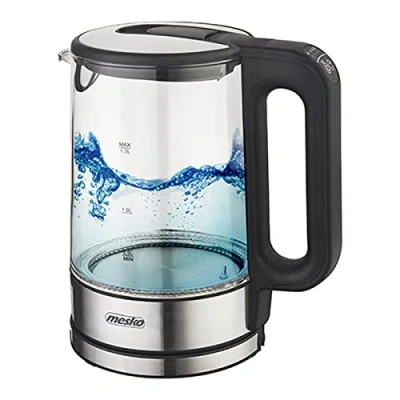 Afbeelding van Mesko Glazen Waterkoker MS 1301b Zwart 1,7 L