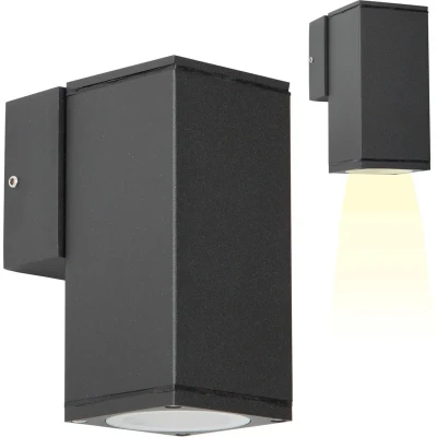 Afbeelding van Ks verlichting buitenlamp downlighter kelvin zwart 7456d4
