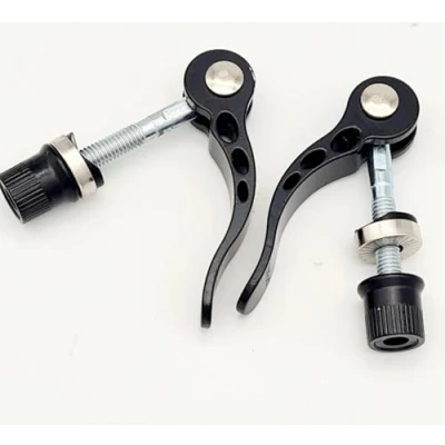 Afbeelding van 2 stuks fietssnelspanners, Quick Release, zadelklem, M6 x 50 mm (zwart)