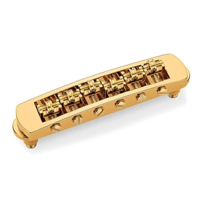 Afbeelding van Schaller SC Bridge,STM Rollerbridge goud 3 D verstellbar Gitaaronderdeel
