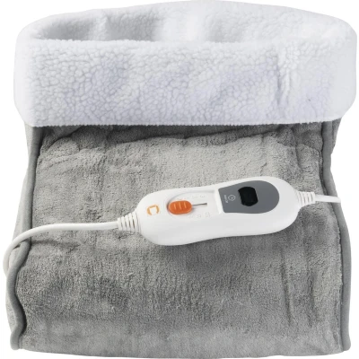 Afbeelding van Cresta Care KTS967 Elektrische voetverwarmer met timer en machinewasbaar cosy fleece Grijs