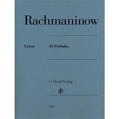 Afbeelding van Sergei rachmaninov : 24 preludes piano: Besetzung: Klavier zu zwei Händen