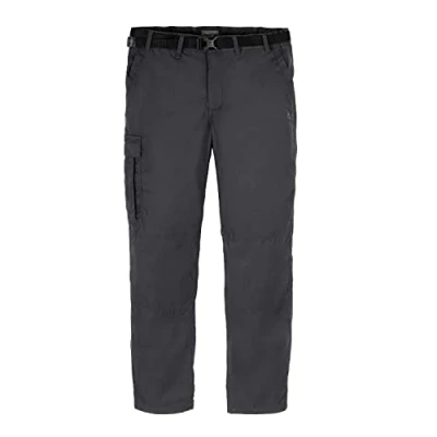 Afbeelding van Craghoppers Expert Kiwi op maat gemaakte broek met 9 zakken, waterafstotend, insectenwerend en zonwerend, perfect voor buiten, wandelen, trekking kamperen., antracietgrijs, 38W