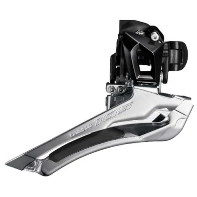 Afbeelding van Shimano Voorderailleur 105 Fd r7000 b 11s Aanlas Zwart/zilver