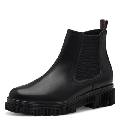 Afbeelding van s.Oliver Dames Lace Boot Flat 5 25406 43 enkellaarsjes, zwart, 41 EU