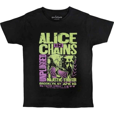 Afbeelding van Alice In Chains Unplugged Dog Heren T shirt XL Zwart
