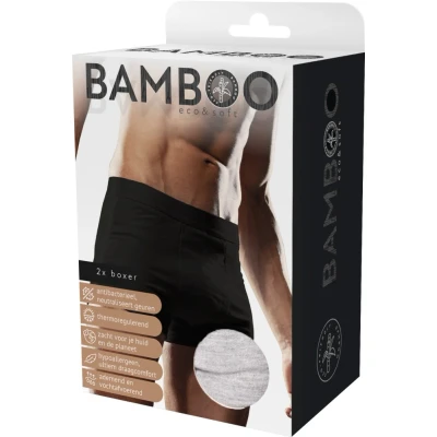 Afbeelding van Naproz Bamboo Men&#039;s Original Boxer Grijs 2 Pack XL