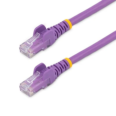 Afbeelding van StarTech.com Cat6 netwerkkabel met snagless RJ45 connectoren UTP patchkabel paars 1m