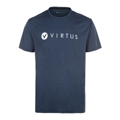 Afbeelding van Virtus Funktions Edwardo LOGO Tshirt print, Heren, Maat: Small, Dark sapphire