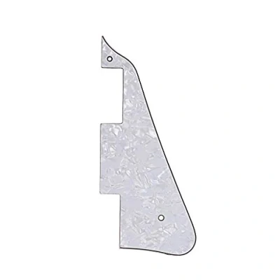 Afbeelding van Alnicov 3Ply Witte Parel Gitaar Pick Guard Scratch Plaat Achterplaat Past Voor Gibson Les Paul Slagplaat Vervanging