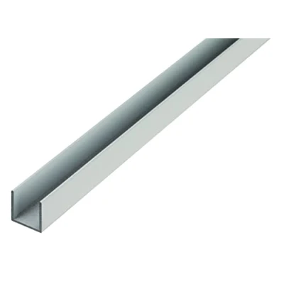Afbeelding van Alberts 475697 U profiel aluminium, naturel 1000 x 15 20 mm