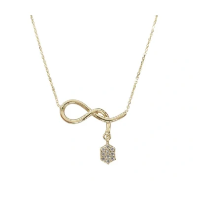 Afbeelding van Geel gouden fantasie zirkonia hanger
