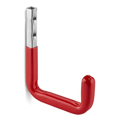 Afbeelding van 8 stuks Orgatech gereedschapshaken staal 140 x 115 mm met rood beschermrubber. Draagvermogen: 30 kg