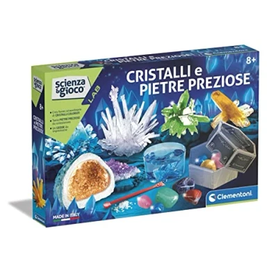 Afbeelding van Clementoni Laboratorium enorme en waardevolle stenen laboratoriumkristallen voor kinderen, wetenschappelijke experimenten, wetenschappelijk spel 8 jaar (Italiaanse versie) Made in Italy,