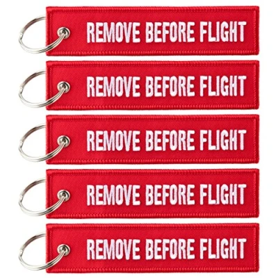 Afbeelding van REMOVE BEFORE FLIGHT sleutelhanger 5X