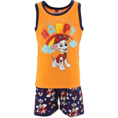 Afbeelding van Paw Patrol shortama blauw / oranje Marshall pyjama maat 116