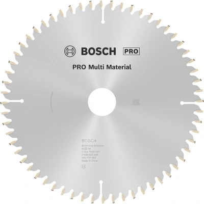 Afbeelding van Bosch Accessoires Cirkelzaagblad Multi Material 216 x 30 2,5 mm, 60 1st 2608640446