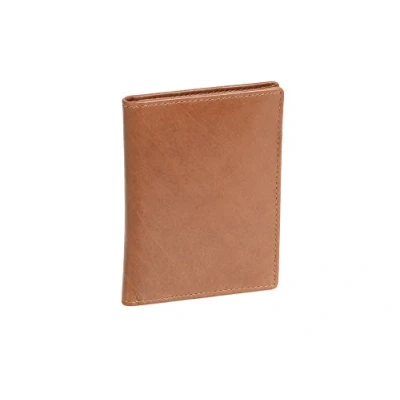 Afbeelding van LEAS ID kaart en creditcardhoes echt leer, cognac card collectie, cognac, 12x9cm, Minimalistisch