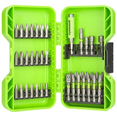 Afbeelding van Greenworks geharde schroefbitjes (40 delige set Pick and Click bits geschikt voor alle accuboren)