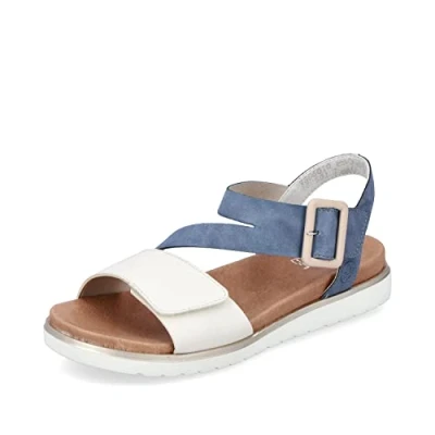 Afbeelding van Rieker sandalen voor dames V5060, grootte:39, kleur:Blauw