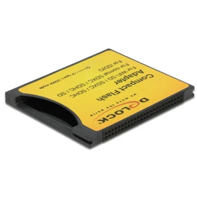 Afbeelding van Delock Compact Flash Adapter voor iSDIO (WiFi SD), SDHC, SDXC geheugen