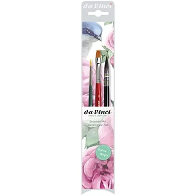 Afbeelding van da Vinci Botanical Art watercolor penseelset 3 penselen: Serie 498 No. 2, 5570 5880 8