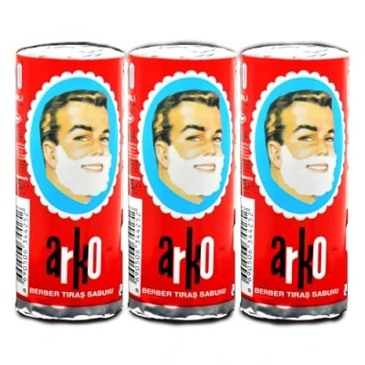 Afbeelding van ARKO baardzeep stick ideaal voor mannen die van traditioneel scheren houden! (3 sticks)