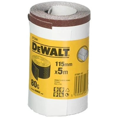 Afbeelding van DeWalt Accessoires Schuurpapier, rol 5 meter, 115mm, K80 DT3581 QZ
