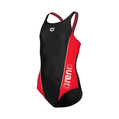 Afbeelding van Arena FEEL Thrice Badpak voor kinderen, Maat: 152, Black anguria white