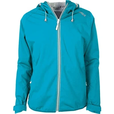 Afbeelding van Pro X Elements Opbergbare regenjas voor dames Davina Neon turquoise maat 36EU