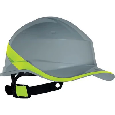 Afbeelding van Deltaplus Veiligheidshelm Baseball Grijs + Reflectie Geel