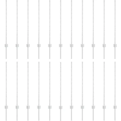 Afbeelding van vidaXL Fence Posts 44 pcs U Channel Zilver 140 cm Staal