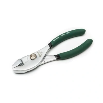 Afbeelding van SATA ST70511ST 6 inch Slip Joint Tang en Chrome Vanadium Stalen Lichaam, met Groene Handgrepen Klinknagel Assembly