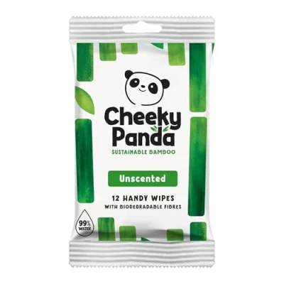 Afbeelding van The Cheeky Panda Praktische doeken, enkele verpakking, wit, geurloos, 12 stuks (1 stuk)