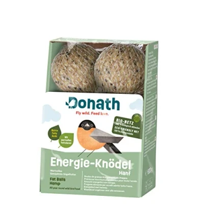 Afbeelding van Donath Fly wild. Feed love. 12031Hennep Energie Ballen in Biologische Net, 1 x 600 g