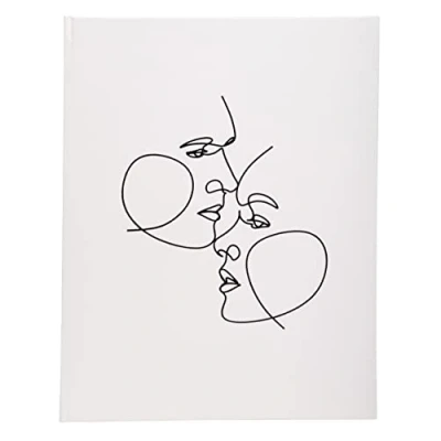 Afbeelding van EXACOMPTA Ref. 47689E 1 gastenboek Classic Art formaat verticaal 27 x 22 cm van kunstleer met glanzende markering zilverkleurige achterkant 100 witte pagina&#039;s kleur: ivoorkleurig