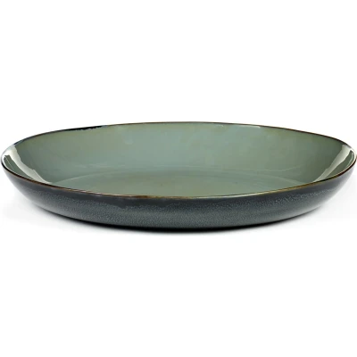 Afbeelding van Serax Terres de Rêves serveerschaal 35 cm Blauwgrijs