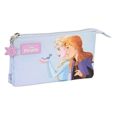 Afbeelding van Safta FROZEN Drievoudig pennenetui, voor kinderen, ideaal kinderen van schoolleeftijd, comfortabel en veelzijdig, kwaliteit duurzaamheid, 22 x 3 12 cm, paars, Lila, Standaard, casual