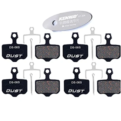 Afbeelding van CYCEARTH 4 paar fiets schijfremblokken voor SRAM Avid Elixir E1 E3 E5 E7 E9 CR XO XX DB1 DB3 DB5 NUTT olierem (semi metaal/gesinterd metaal) metallisch)