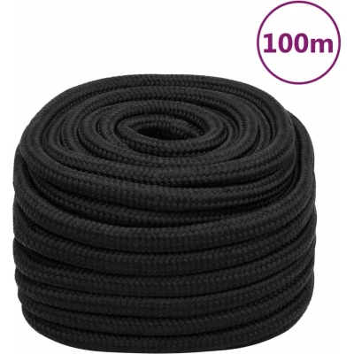 Afbeelding van vidaXL Boottouw 20 mm 100 m polypropeen zwart