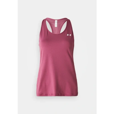 Afbeelding van Under Armour Heatgear Racer Top, Dames, Maat: Large, Fuchsia dusk/white