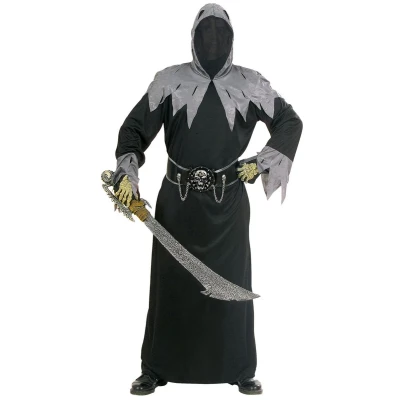 Afbeelding van Widmann Beul &amp; Magere Hein Kostuum Mystieke Krijgsheer Man Zwart XL Halloween Verkleedkleding