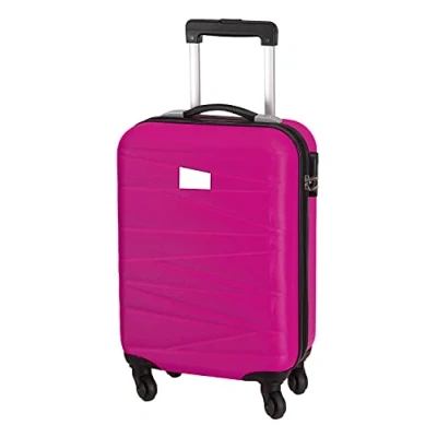 Afbeelding van Concorde Handbagage/cabine reis trolley koffer met zwenkwielen 55 x 35 20 cm fuchsia roze Handbagage koffers