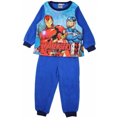 Afbeelding van Avengers Fleece pyjama lichtblauw maat 128 8 jaar