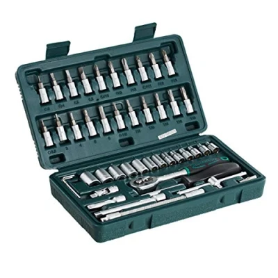 Afbeelding van Brüder Mannesmann M 2040 Dopsleutelset, 1/4 inch, 46 delig